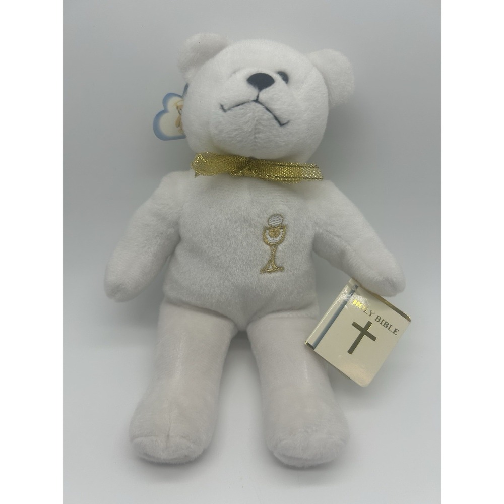 VTG Holy Bears Bible Communion Bear 2004 White Religious Catholic Christian